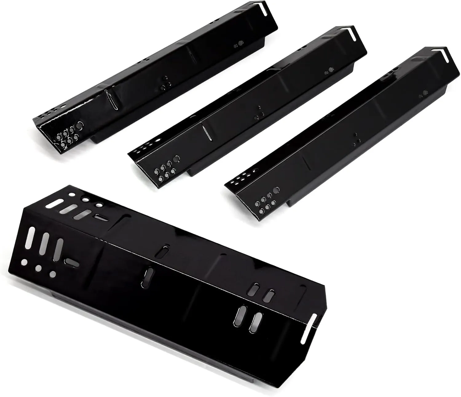 Criditpid Grill Heat Plate Replacement for Dyna-Glo DGH450CRP, Porcelain Steel Heat Shield for Dyna-Glo 4 Burner Grill, 4 Pack