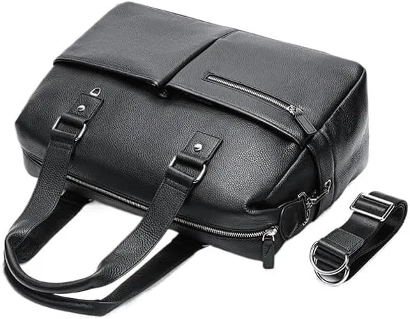 CSCDD First Layer Cowhide Travel Bag Storage Bag Portable Travel Duffel Bag
