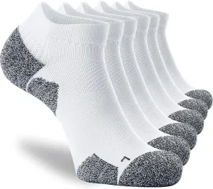 CWVLC Unisex Cushioned Compression Athletic Ankle Socks Multipack