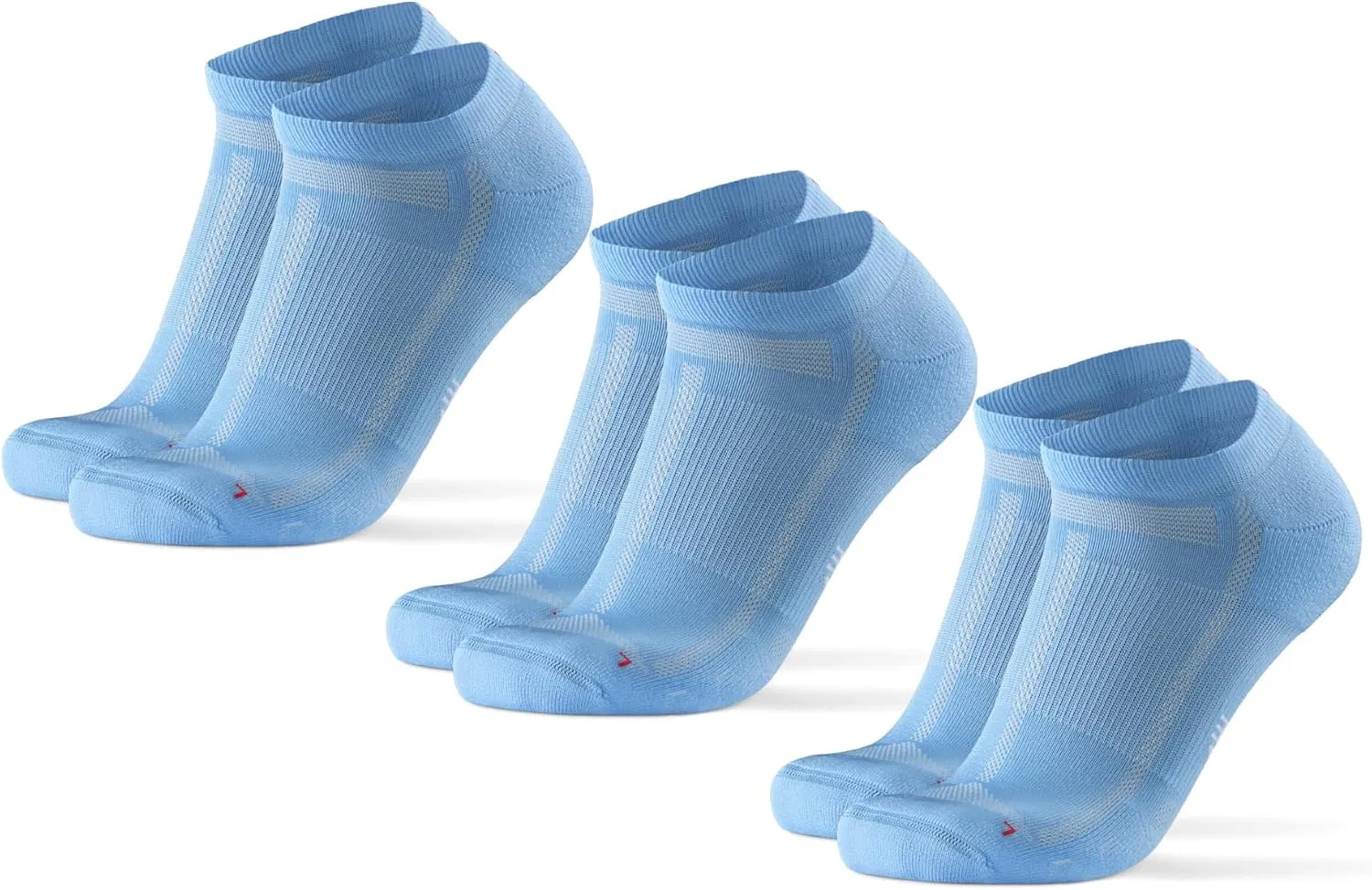 DANISH ENDURANCE Ankle Running Socks for Long Distances, Cushioned, Anti-Blister, Moisture Wicking, Men & Women, 3 & 5 Pack