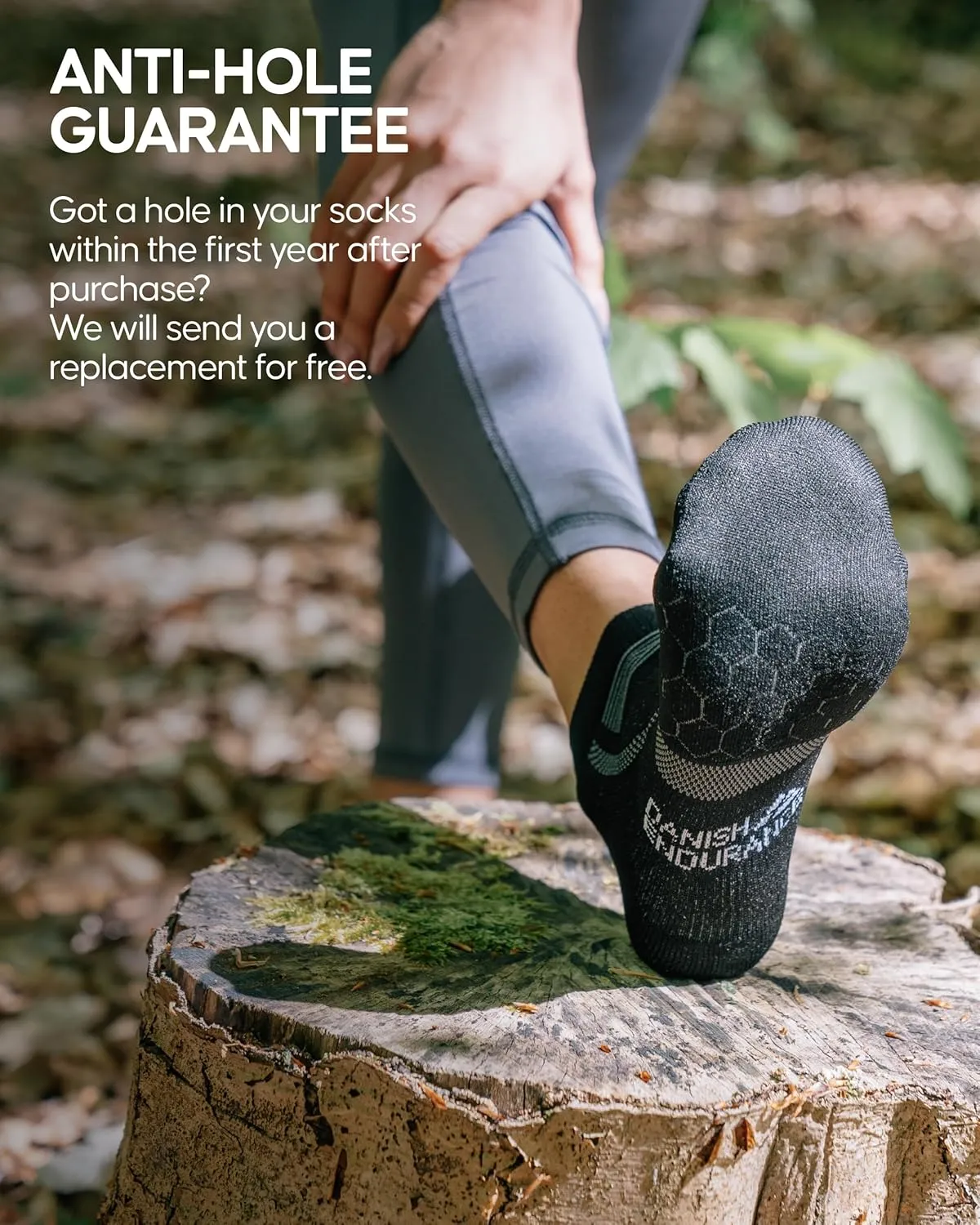 DANISH ENDURANCE Ankle Running Socks for Long Distances, Cushioned, Anti-Blister, Moisture Wicking, Men & Women, 3 & 5 Pack