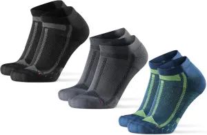DANISH ENDURANCE Ankle Running Socks for Long Distances, Cushioned, Anti-Blister, Moisture Wicking, Men & Women, 3 & 5 Pack