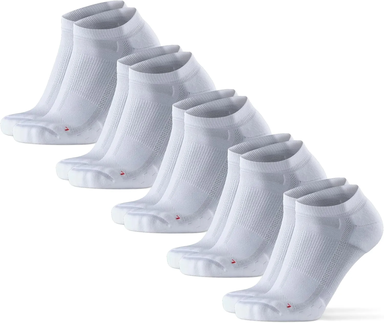DANISH ENDURANCE Ankle Running Socks for Long Distances, Cushioned, Anti-Blister, Moisture Wicking, Men & Women, 3 & 5 Pack