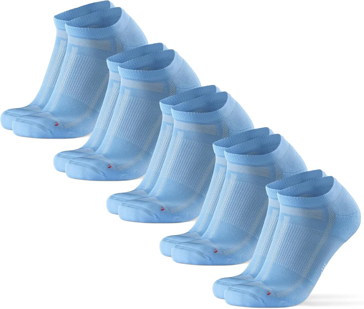 DANISH ENDURANCE Ankle Running Socks for Long Distances, Cushioned, Anti-Blister, Moisture Wicking, Men & Women, 3 & 5 Pack