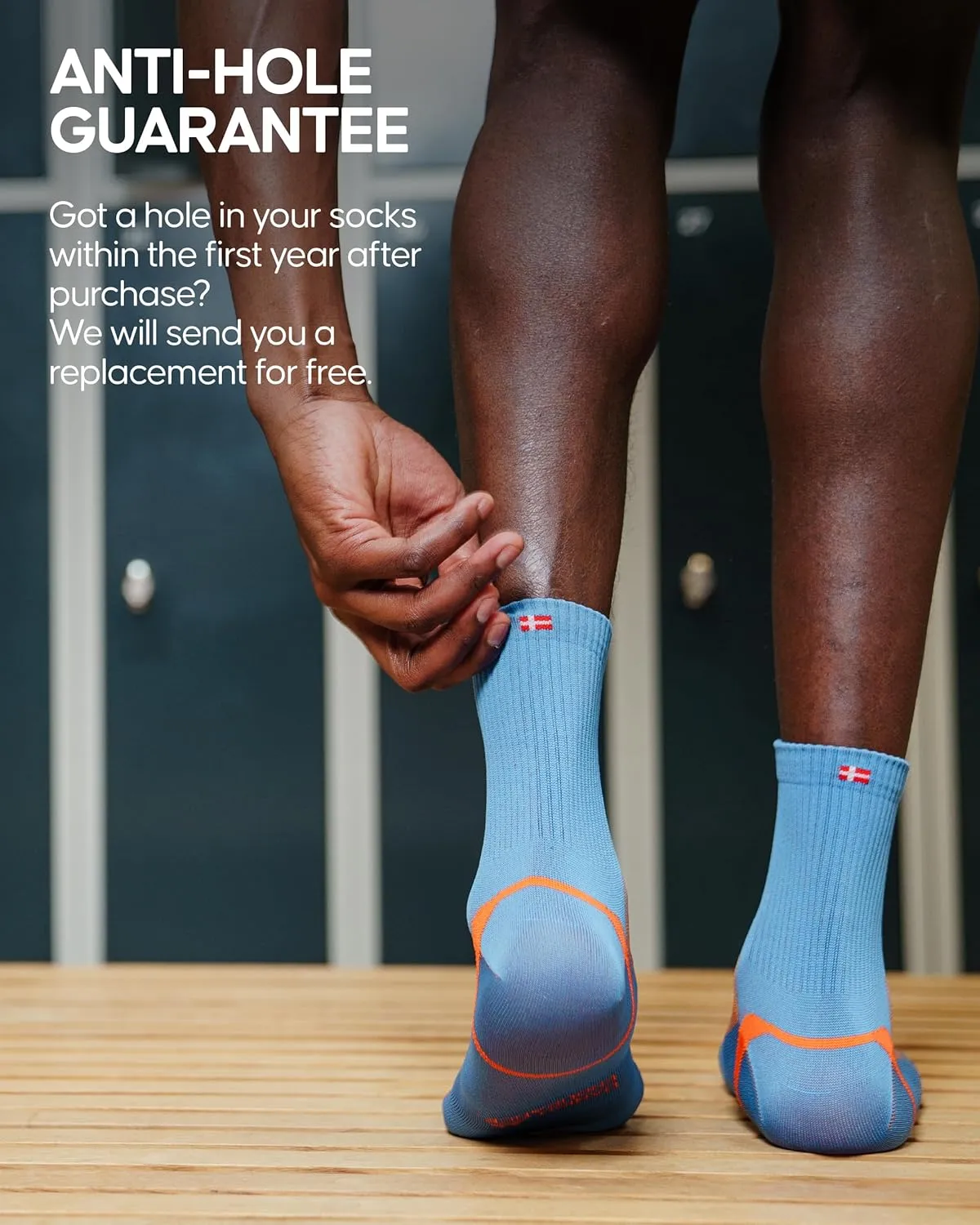 DANISH ENDURANCE Athletic Socks, Anti-blister, Breathable & Moisture Wicking Quarter Socks, for Men & Women, 3 Pack