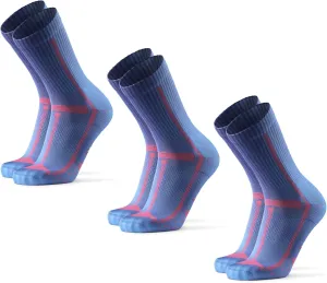 DANISH ENDURANCE Cushioned Running Socks for Long Distances, Crew Length, Anti-Blister for Men & Women, 3 and 5 Pack