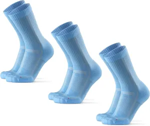 DANISH ENDURANCE Cushioned Running Socks for Long Distances, Crew Length, Anti-Blister for Men & Women, 3 and 5 Pack