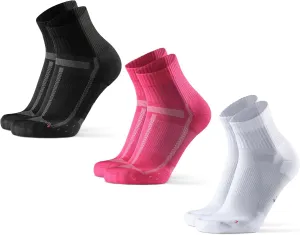 DANISH ENDURANCE Cushioned Running Socks for Long Distances, Quarter Length, Anti-Blister for Men & Women, 3 and 5 Pack