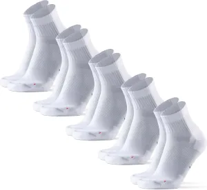 DANISH ENDURANCE Cushioned Running Socks for Long Distances, Quarter Length, Anti-Blister for Men & Women, 3 and 5 Pack
