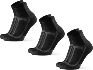 DANISH ENDURANCE Cushioned Running Socks for Long Distances, Quarter Length, Anti-Blister for Men & Women, 3 and 5 Pack