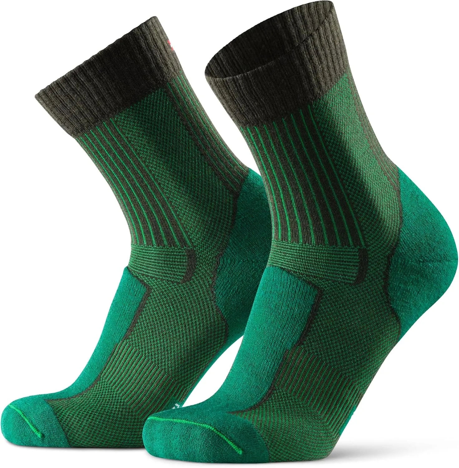 DANISH ENDURANCE Hiking Socks, Lightweight, Merino Wool Socks for Men & Women, Moisture Wicking Crew Socks, 1 Pack