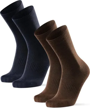 DANISH ENDURANCE Merino Wool Hiking Liner Socks, Thermal, Anti-Blister for Men and Women 2-Pack