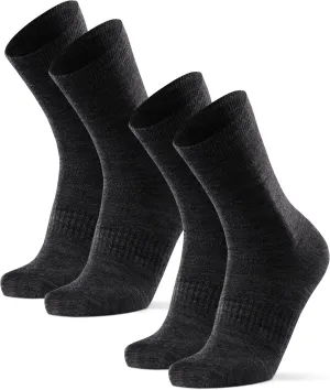 DANISH ENDURANCE Merino Wool Hiking Liner Socks, Thermal, Anti-Blister for Men and Women 2-Pack