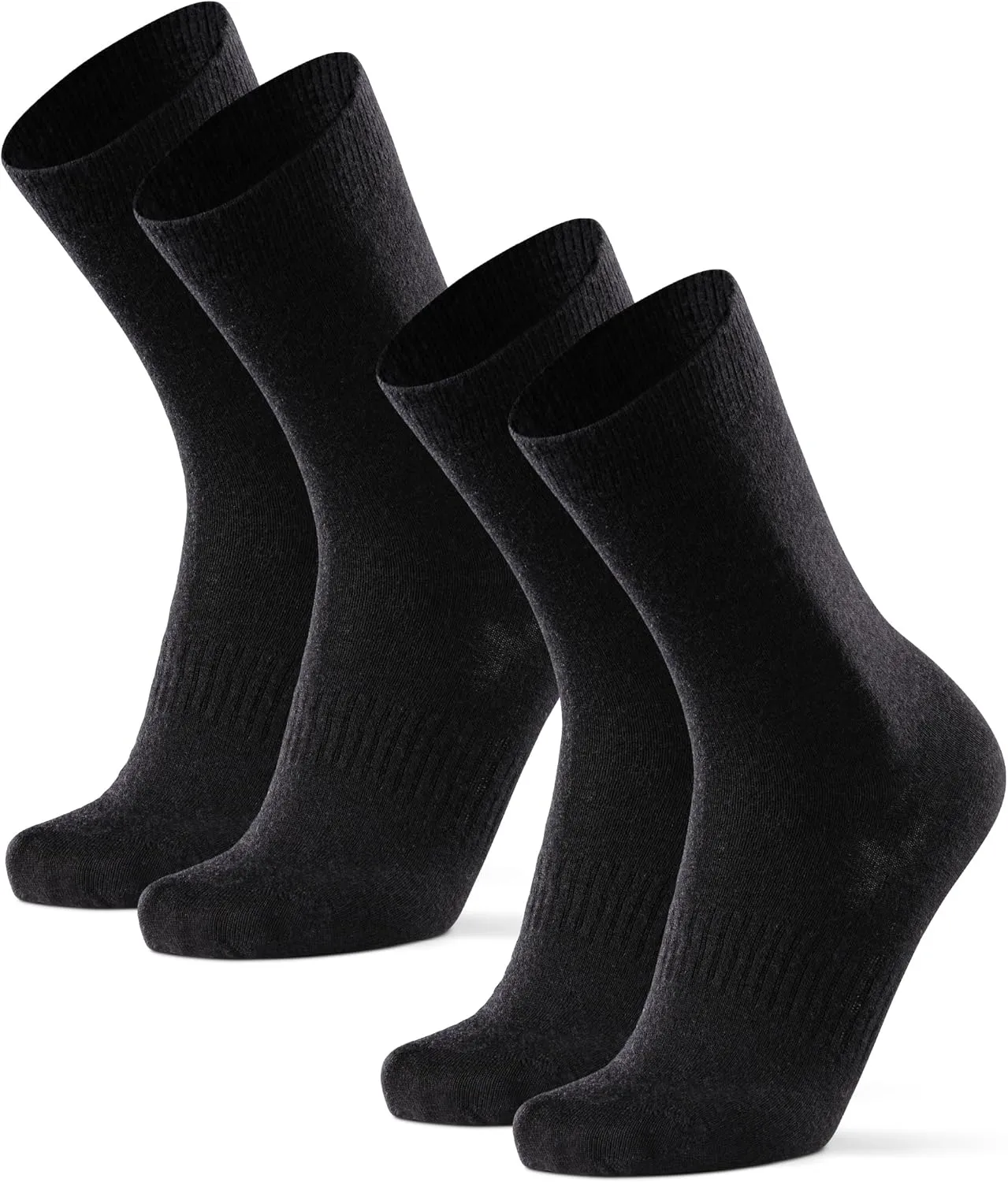 DANISH ENDURANCE Merino Wool Hiking Liner Socks, Thermal, Anti-Blister for Men and Women 2-Pack