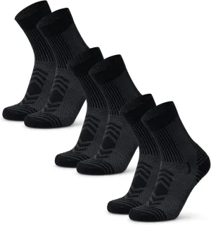 DANISH ENDURANCE Merino Wool Light Hiking Socks, Cushioned & Moisture Wicking Hiking Socks, Men, Women & Kids, 3 or 5 Pack