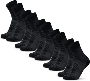 DANISH ENDURANCE Merino Wool Light Hiking Socks, Cushioned & Moisture Wicking Hiking Socks, Men, Women & Kids, 3 or 5 Pack