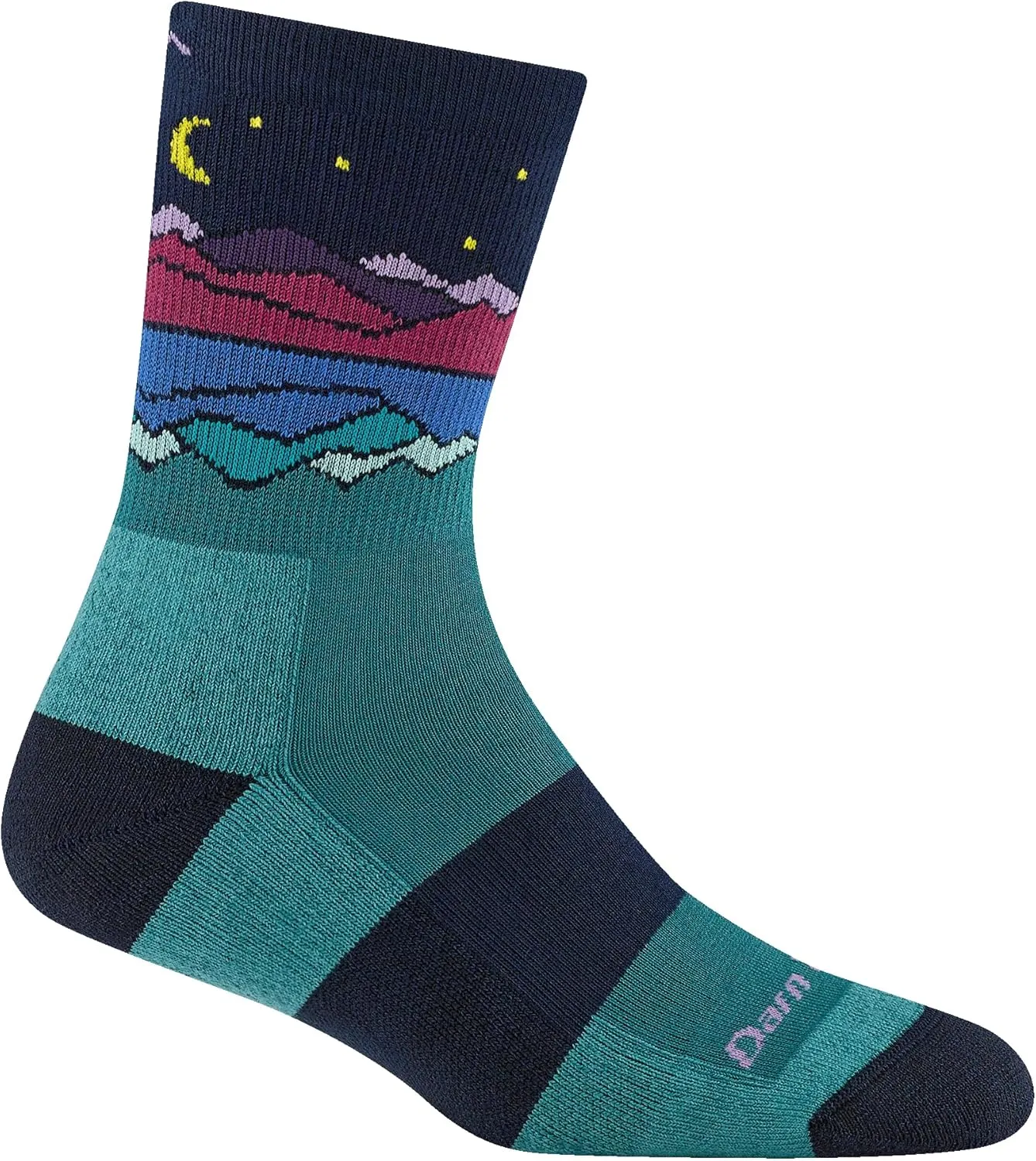 Darn Tough Vermont Mirror Lake Micro Crew Socks for Women - Hiking Socks with Midweight Comfort, Womens Socks, Style 5025