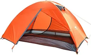 Desert Fox 2-Person Double Layer Camping Tent, Waterproof & uv Protection for Outdoor Adventures, Easy Setup