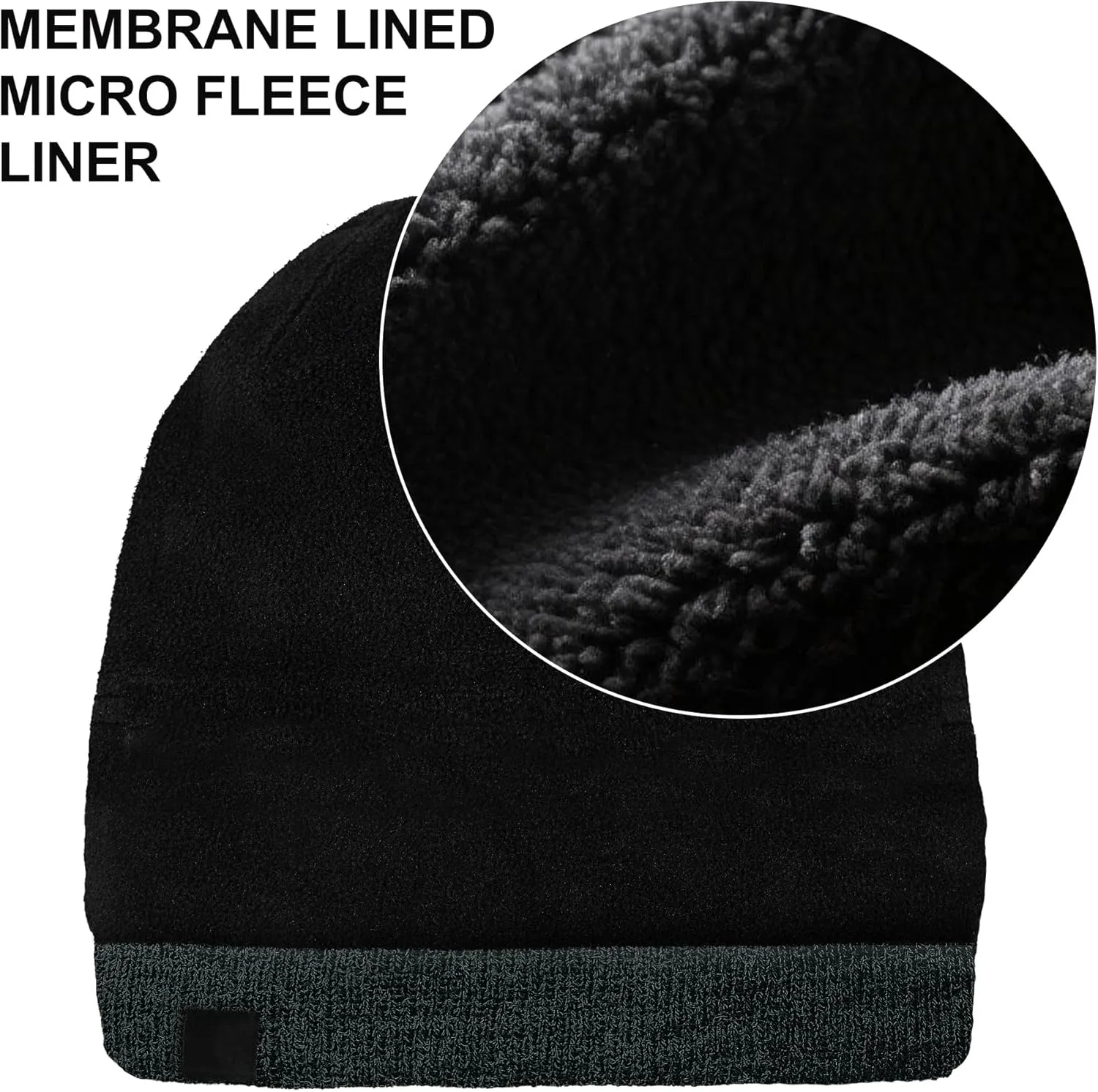 DexShell Waterproof Beanie for Men & Women, Windproof Thermal Winter Hat with Fleece Liner, Cuffed Knit Cap for Cold Weather