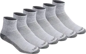 Dickies Men's Dri-tech Moisture Control Quarter Socks, Available in M-XXL (6, 12, 18 Pairs)
