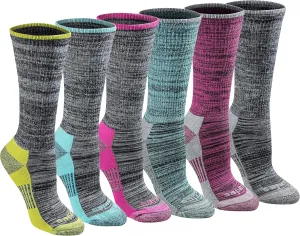 Dickies Women's Dri-tech Fashion Moisture Control Crew Socks, Available in S-XL (5, 6, 12 Pairs)