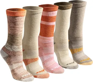 Dickies Women's Dri-tech Fashion Moisture Control Crew Socks, Available in S-XL (5, 6, 12 Pairs)
