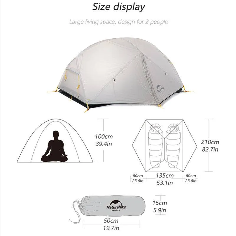 Double Layer Camping Tent Mongar 2 People