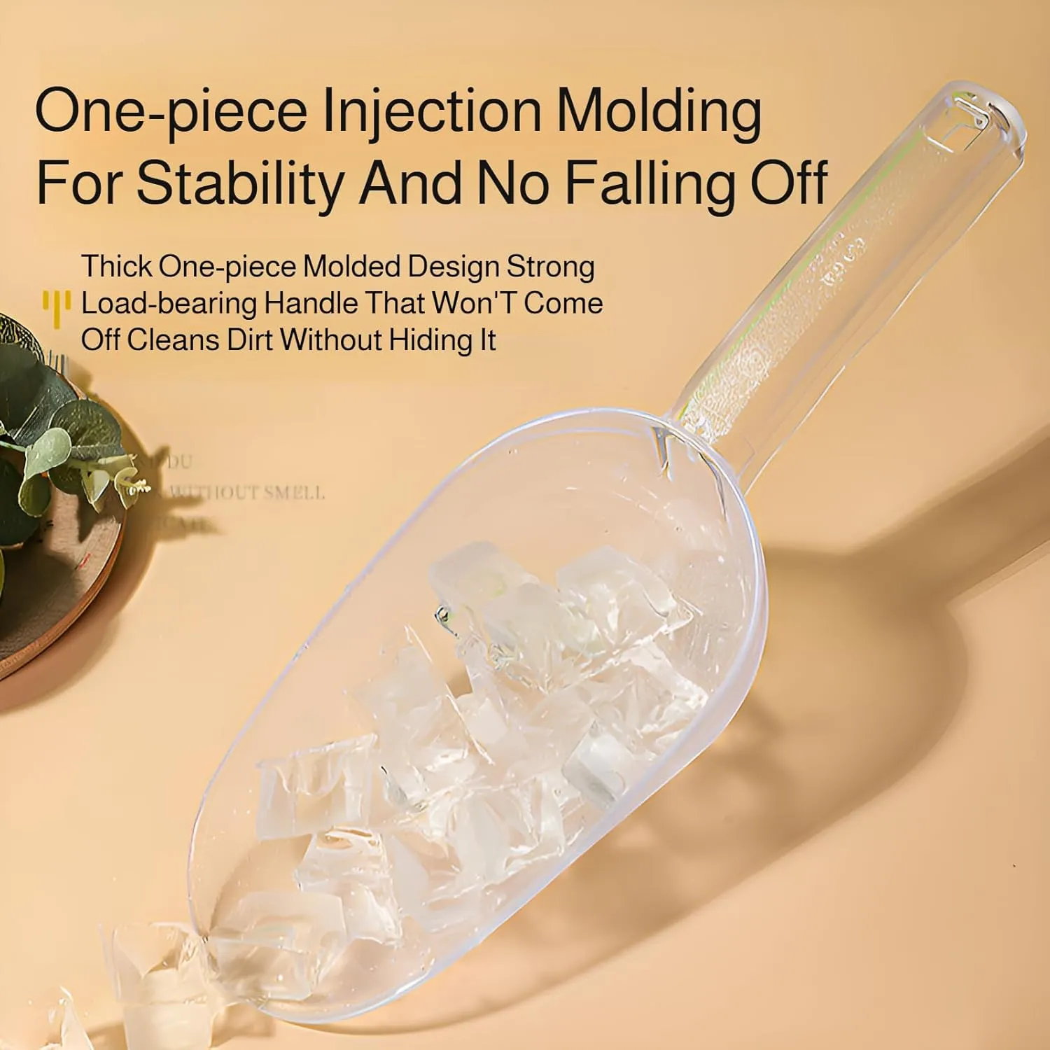 [Ellniges]【Industrial-Strength Ice Shovel】 Commercial Grade Plastic - Hygienic Material, Reinforced Handle, 8 Size Options - Perfect for Snow Cones, Bulk Food, Camping