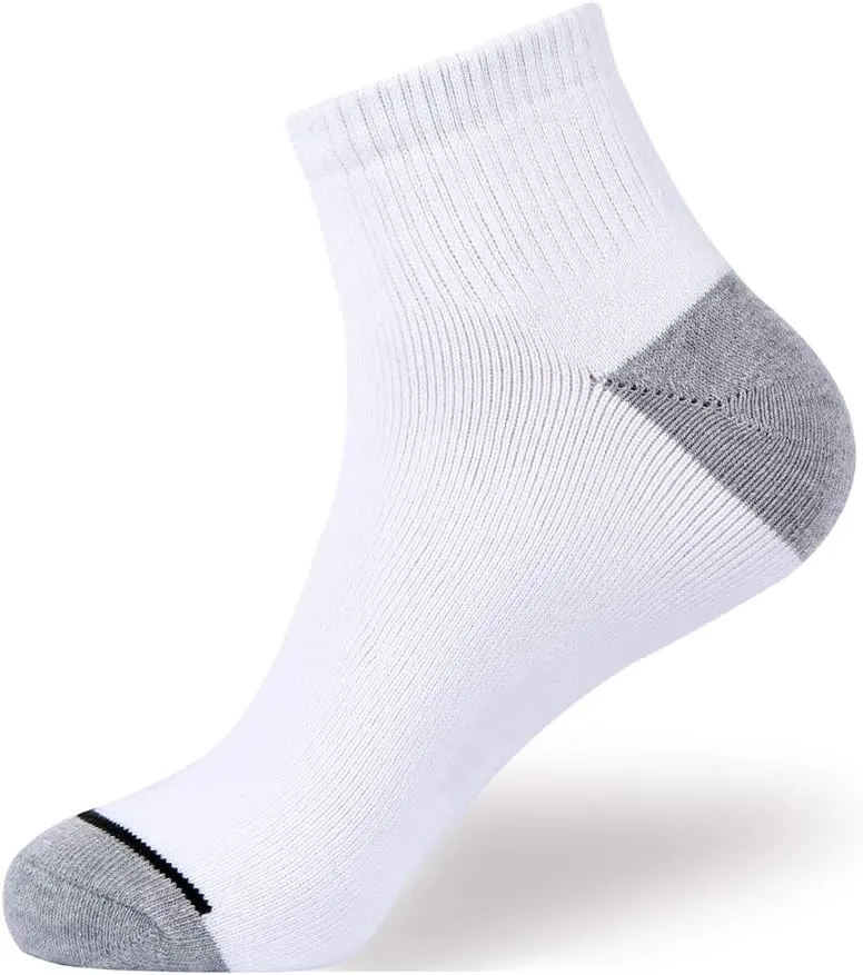 EnerWear 10P Pack Unisex Cotton Moisture Wicking Cushion Ankle Socks