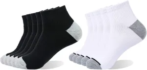 EnerWear 10P Pack Unisex Cotton Moisture Wicking Cushion Ankle Socks