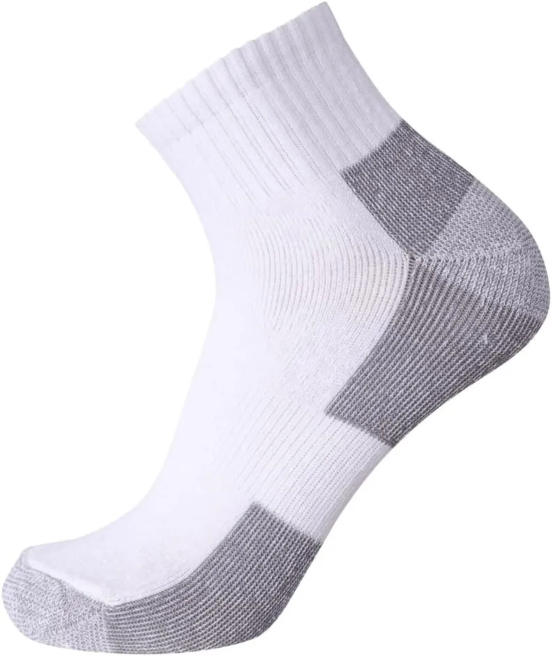 EnerWear 10P Pack Unisex Cotton Moisture Wicking Cushion Ankle Socks