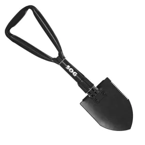 Entrenching Tool, Black Carbon Handle & Blade w-Sheath