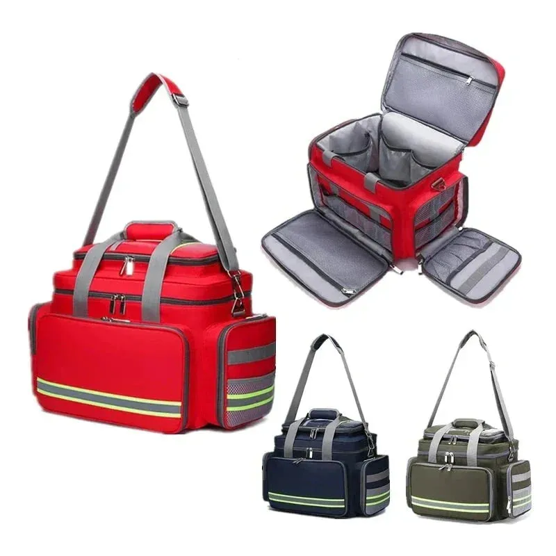 Essential first aid suitcase for emergency situations