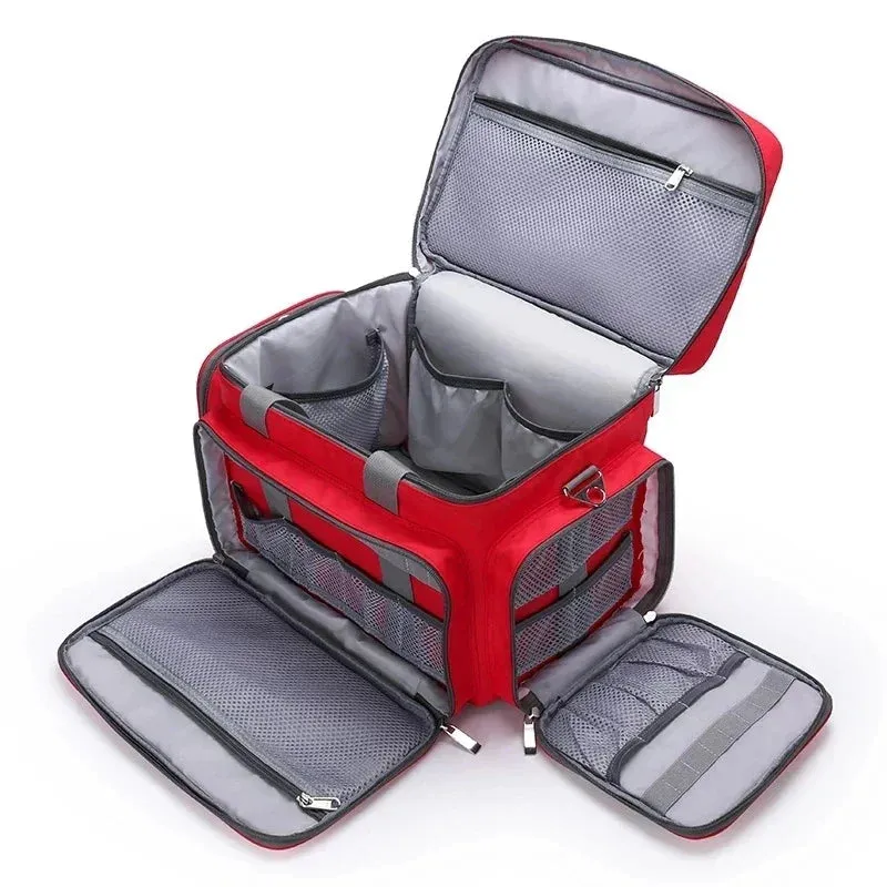 Essential first aid suitcase for emergency situations