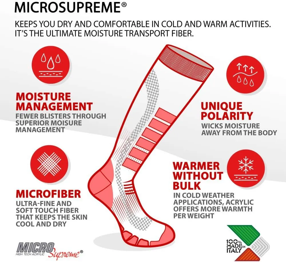 Eurosock Ski Supreme Jr Ski Socks, Specifically Designed Ski Socks for Kids