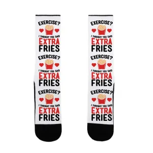 Exercise? I Thought You Said Extra Fries Socks