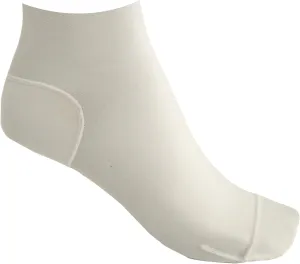 Extreme Anti-Blister No Show Athletic Running Socks for Men and Women (Small, White)