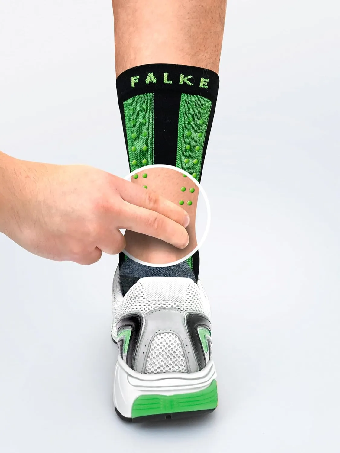 FALKE Men's Achilles Tendon Relief Athletic Socks, 1 Pair