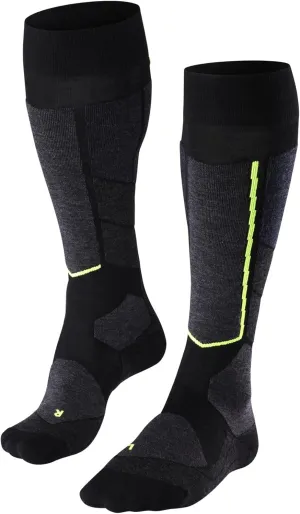 FALKE Men's ST4 Wool Ski Tour Socks, Ultralight Cushion, 1 Pair