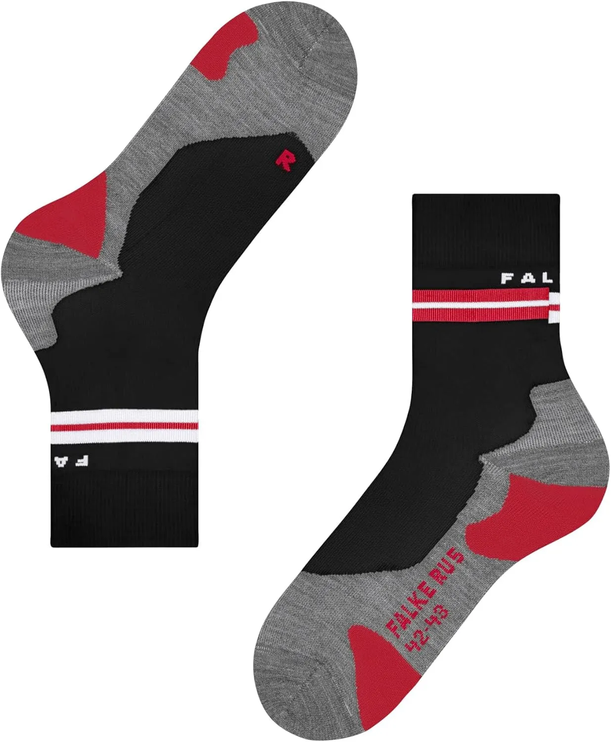 FALKE Women's RU5 Race Running Socks, Crew, Ultralight, Quick Dry Nylon, 1 Pair