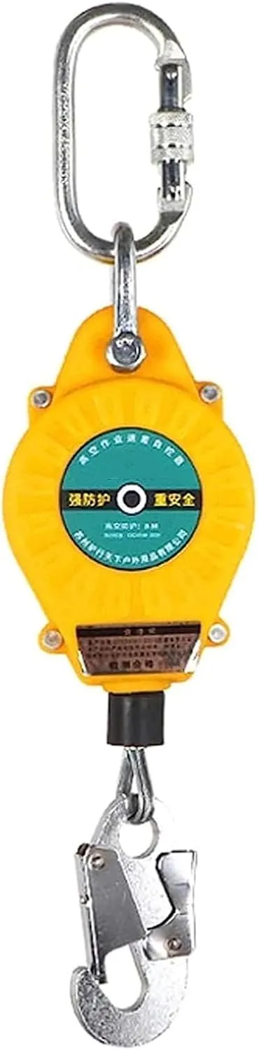 Fall Protection Self Retracting Lifelines,Retractable Lanyard Fall Protection Auto Belay Device for Roof Construction and Tree House Construction,Bearing 150KG(40m)