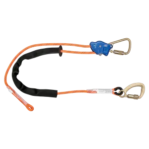 FallTech 8165C Tower Climber® Rope Positioning Lanyard with Aluminum Adjuster with Steel Carabiners (each)