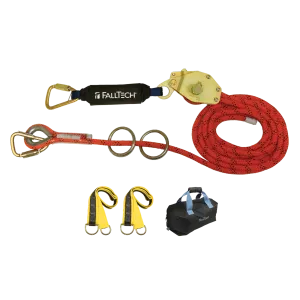 FallTech Temporary Rope HLL System; 2-person with Kernmantle Rope