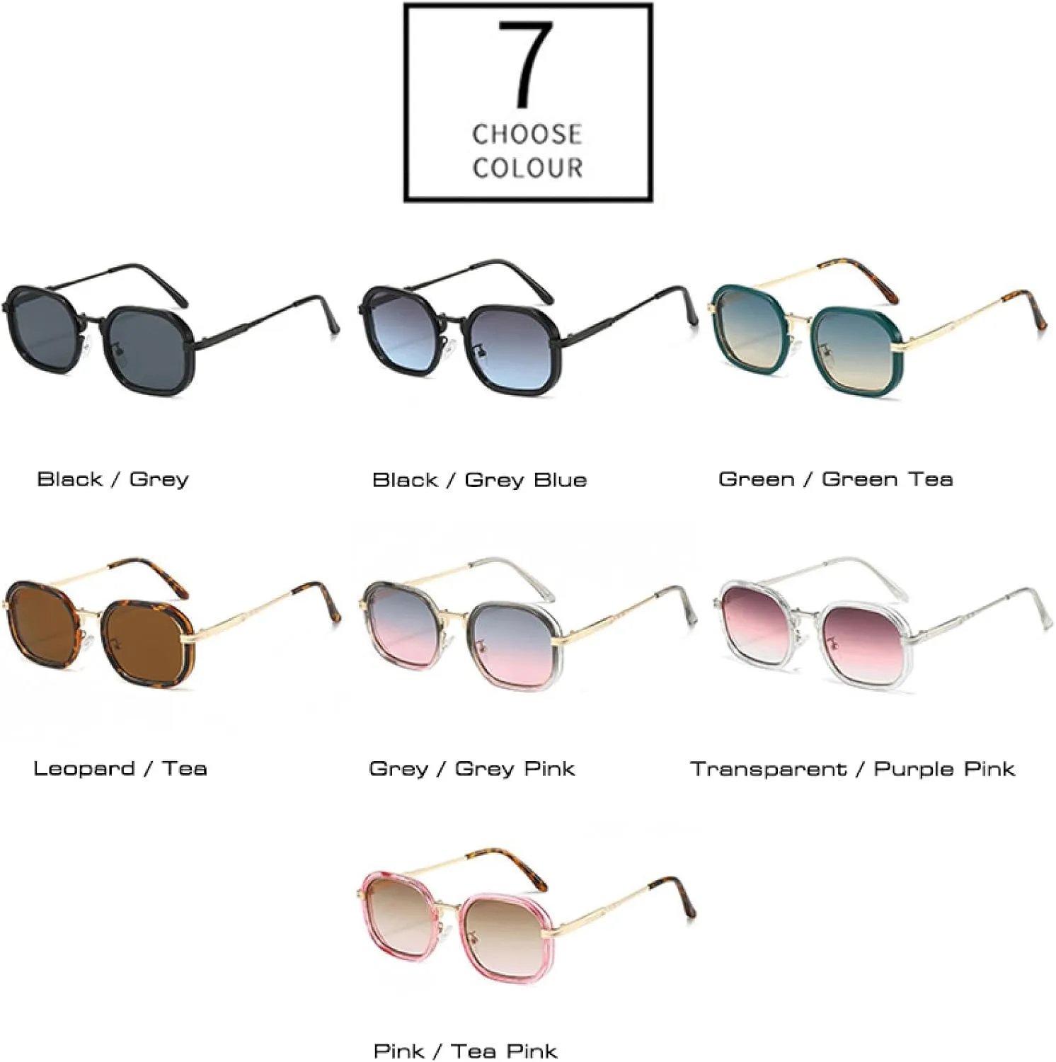 Fashion Gradient Women Sunglasses Shades Uv400 Retro Men Sun Glasses