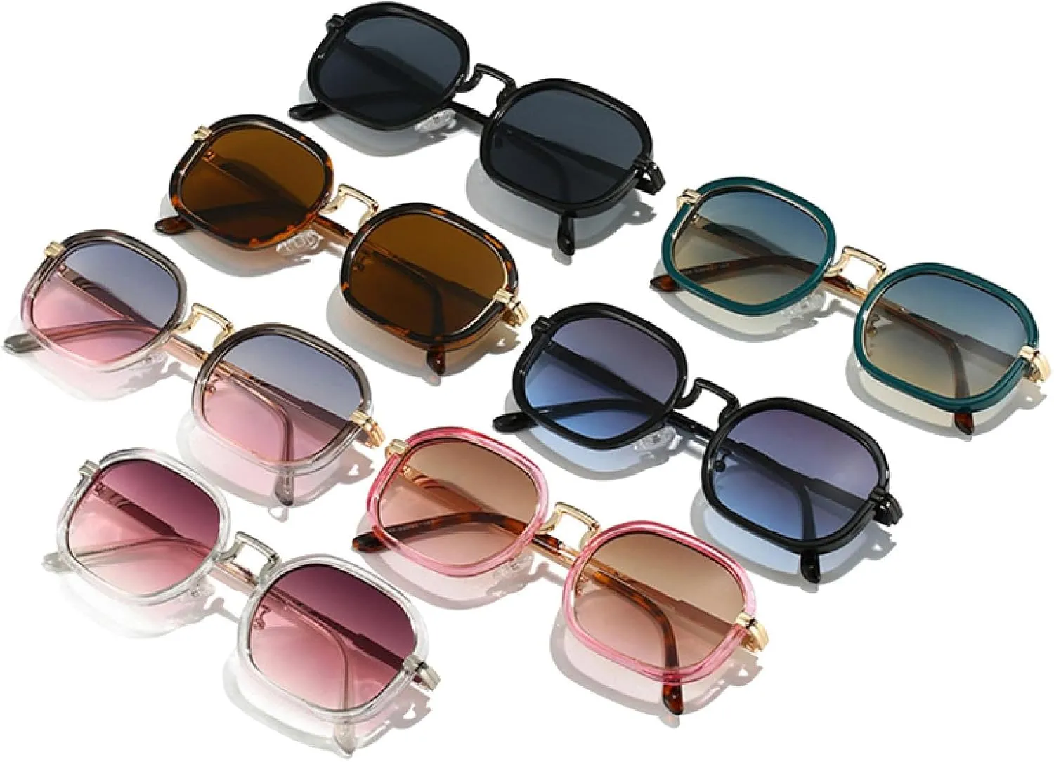 Fashion Gradient Women Sunglasses Shades Uv400 Retro Men Sun Glasses