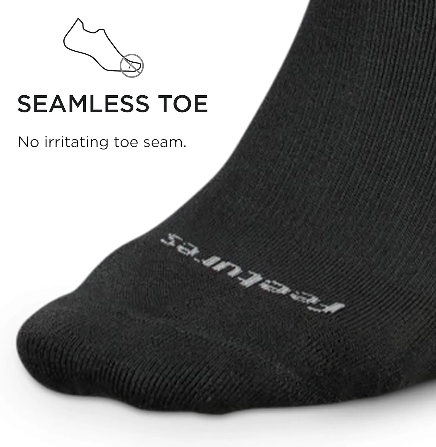 Feetures Everyday Max Cushion Crew Sock for Men - Moisture-Wicking Socks - (1 Pair)