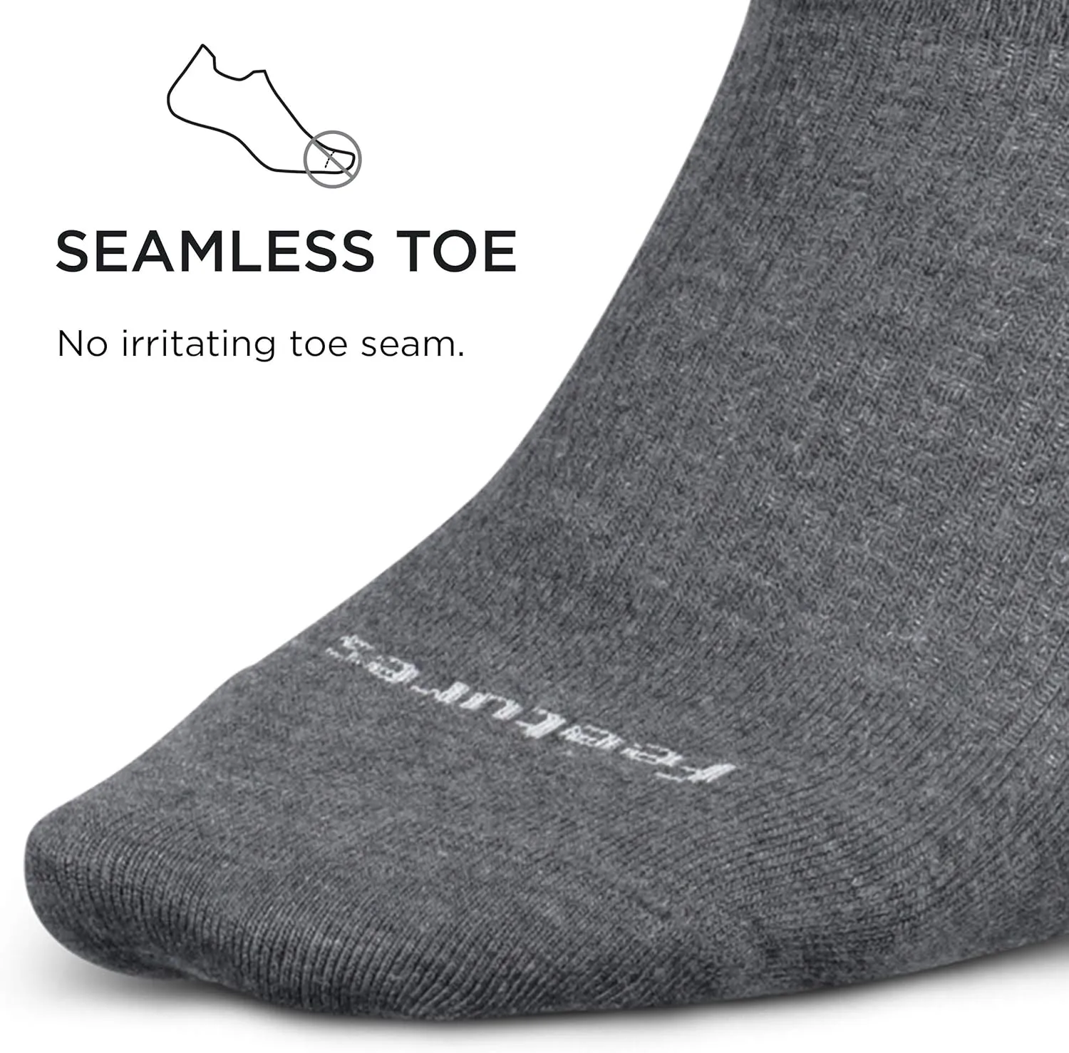 Feetures Everyday Ultra Light Cushion Crew Sock for Women - Moisture-Wicking Socks - (1 Pair)