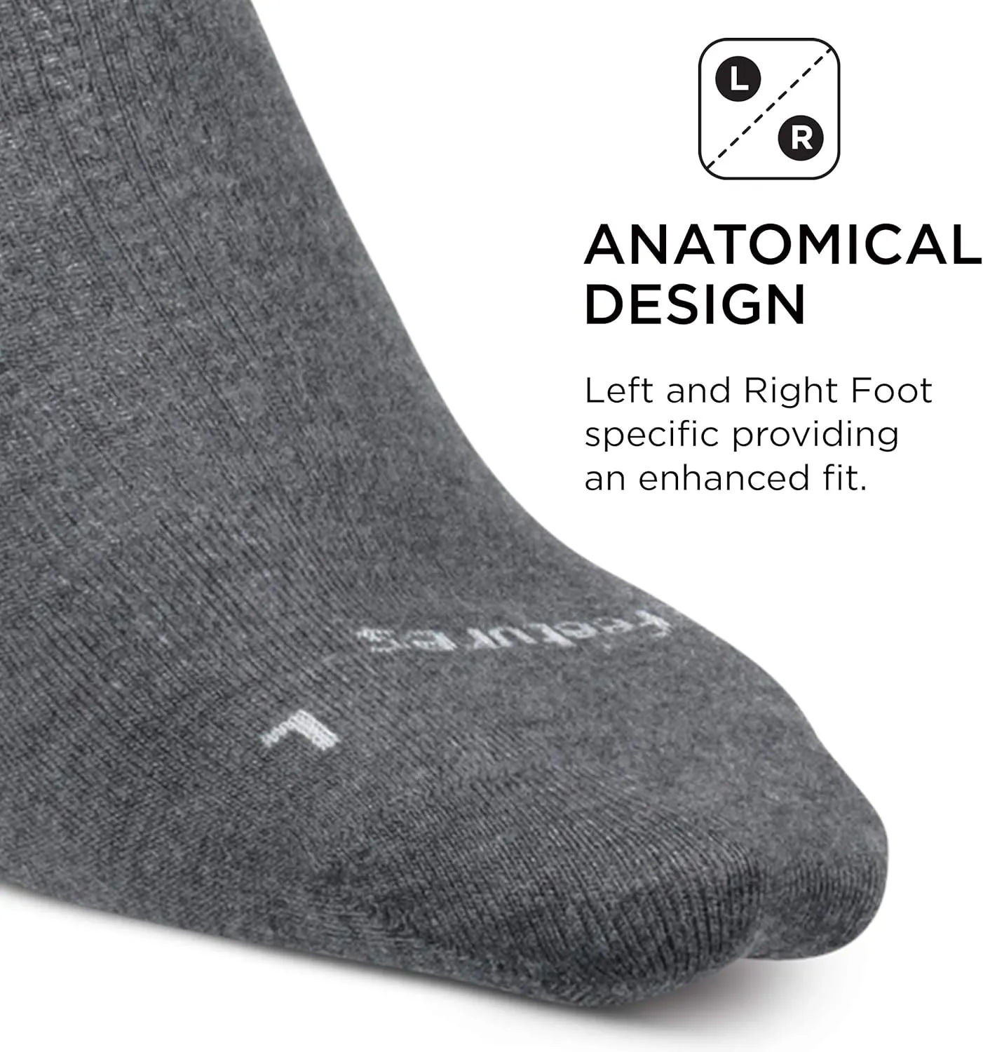Feetures Everyday Ultra Light Cushion Crew Sock for Women - Moisture-Wicking Socks - (1 Pair)