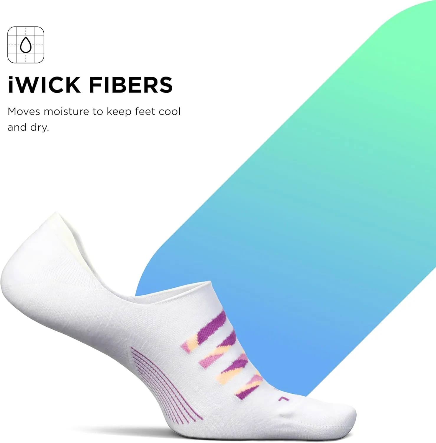 Feetures Everyday Ultra Light Cushion Invisible Sock for Women - Anti-Slip Sock Liner - (1 Pair)