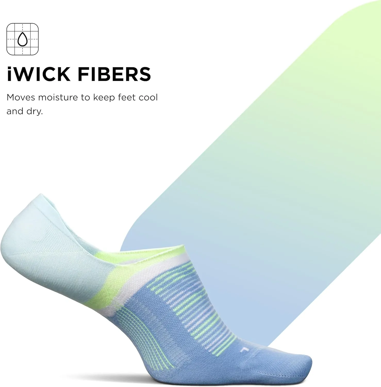 Feetures Everyday Ultra Light Cushion Invisible Sock for Women - Anti-Slip Sock Liner - (1 Pair)